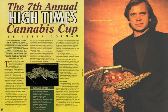 Historical document or publication: The history of Cannabis Cup
