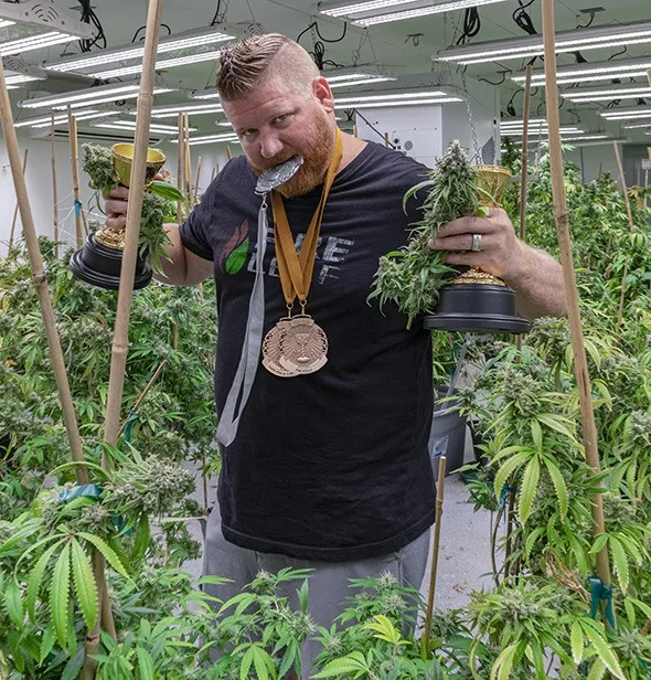 Portrait or archival photograph of people: The history of Cannabis Cup