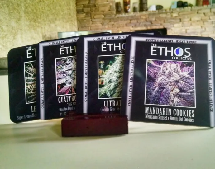 Packaging from the original article: Colin Gordon and Ethos Genetics