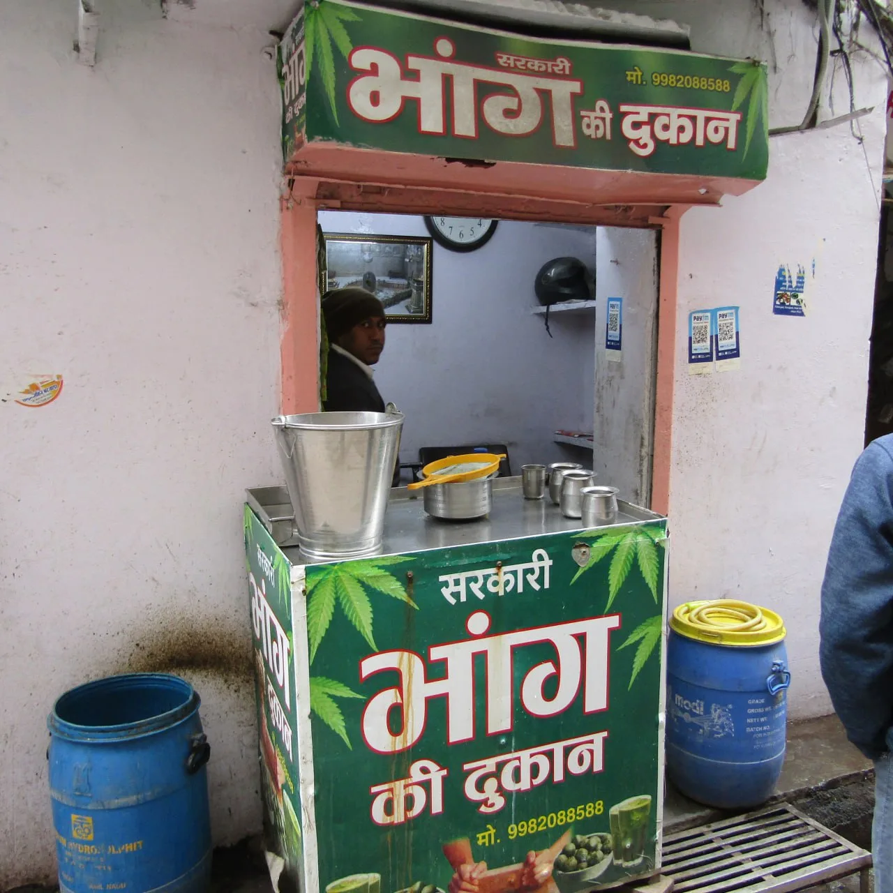 A bhang shop in Jaipur.