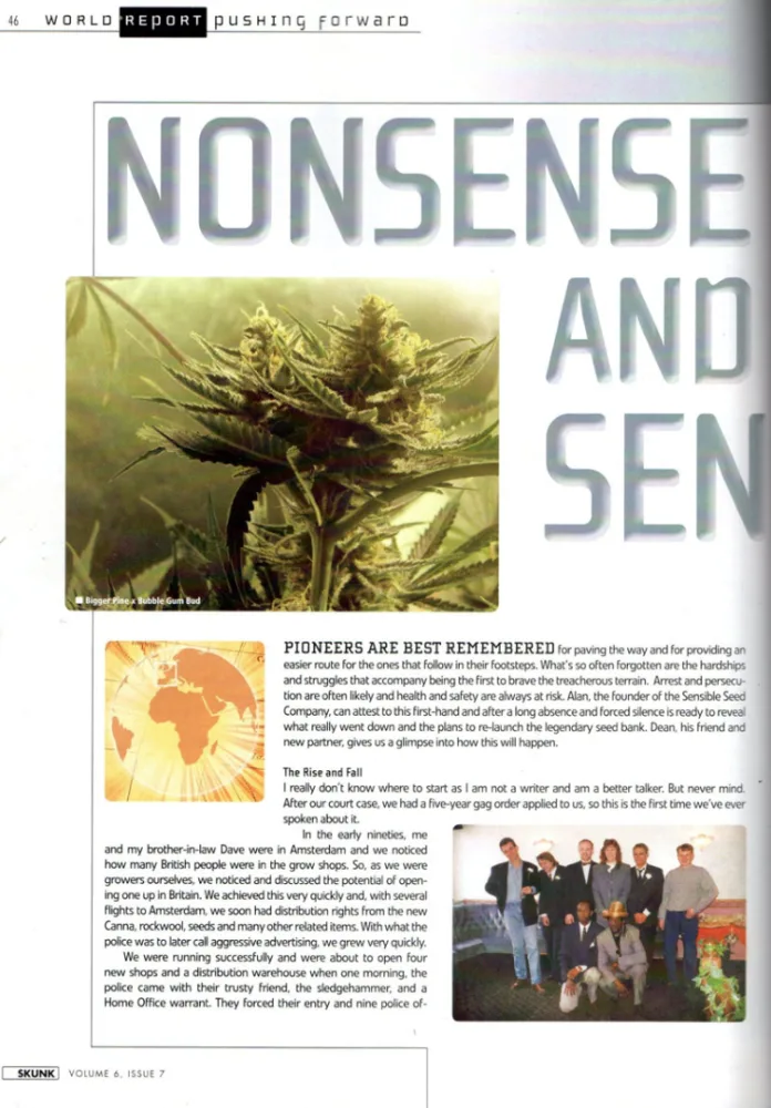 Historical document or publication: The history of Original Sensible Seeds
