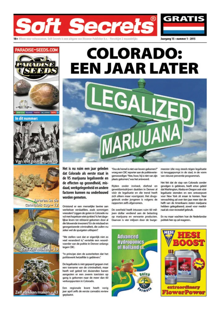 Soft Secrets front page from the original article.